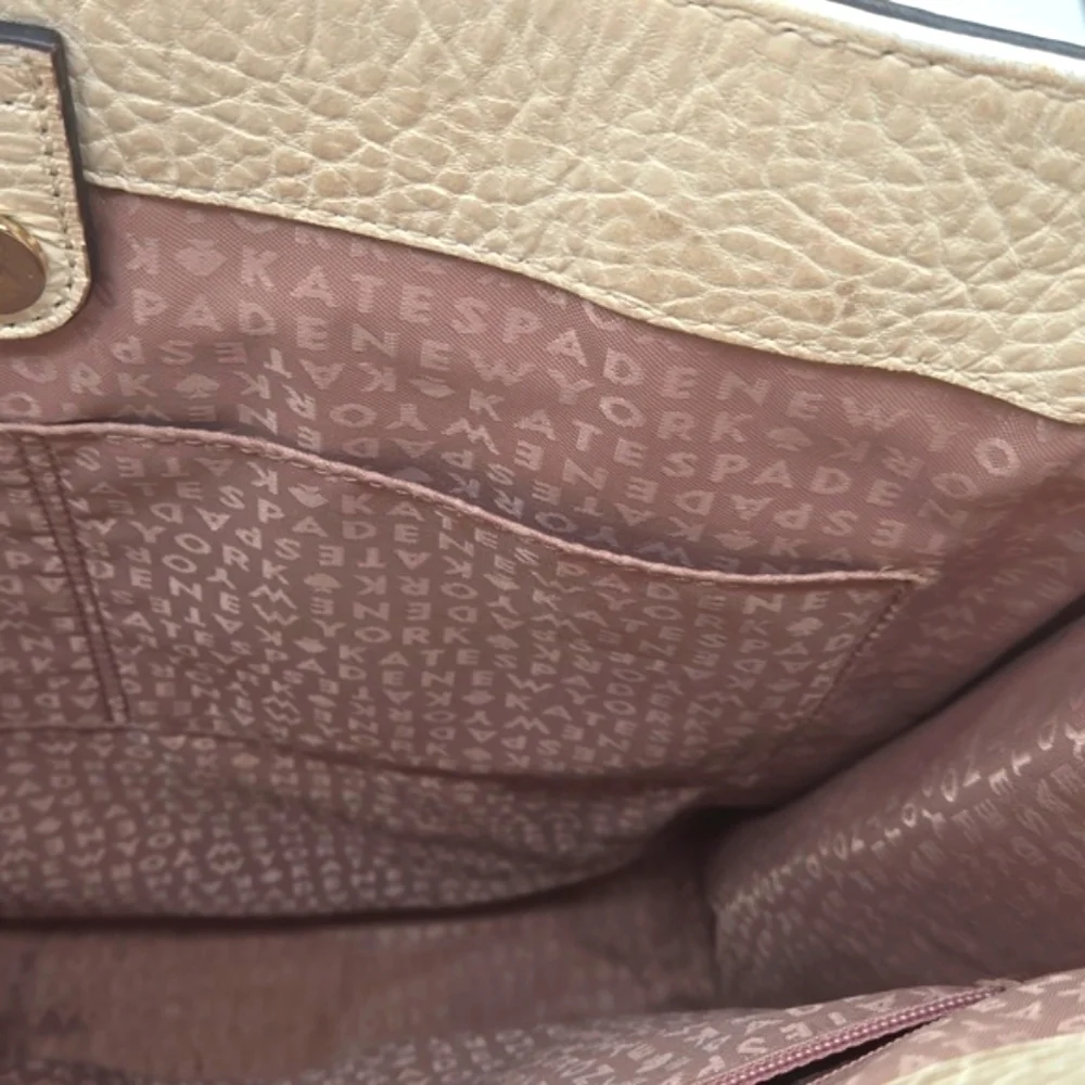 KATE SPADE Perri Lane Lynne Tote Ivory Leather